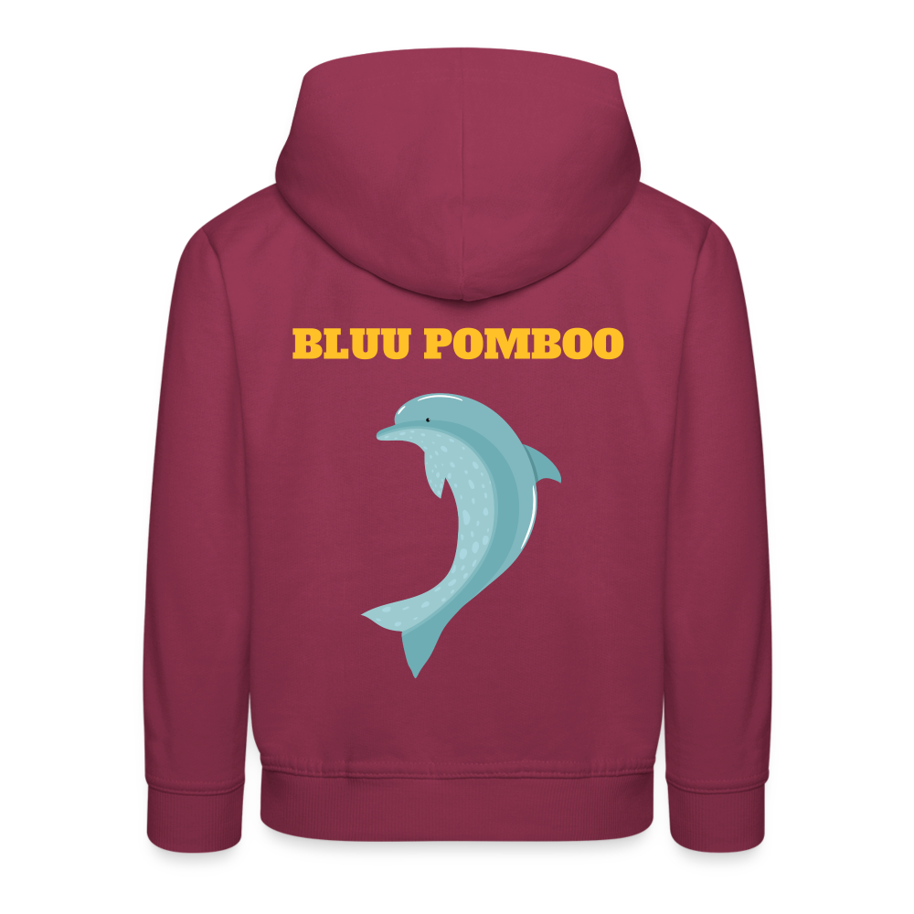 BLUU POMBOO Kinder Premium Hoodie - Bordeaux