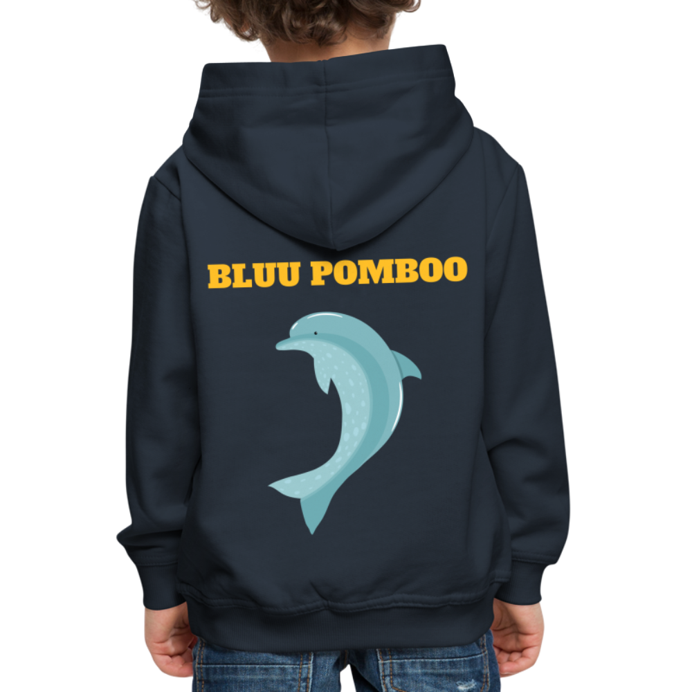 BLUU POMBOO Kinder Premium Hoodie - Navy