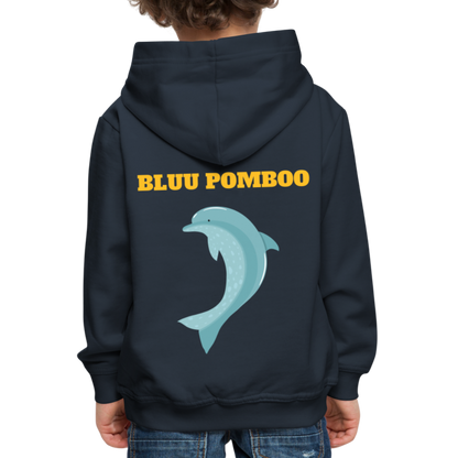 BLUU POMBOO Kinder Premium Hoodie - Navy