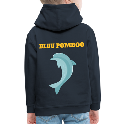 BLUU POMBOO Kinder Premium Hoodie - Navy