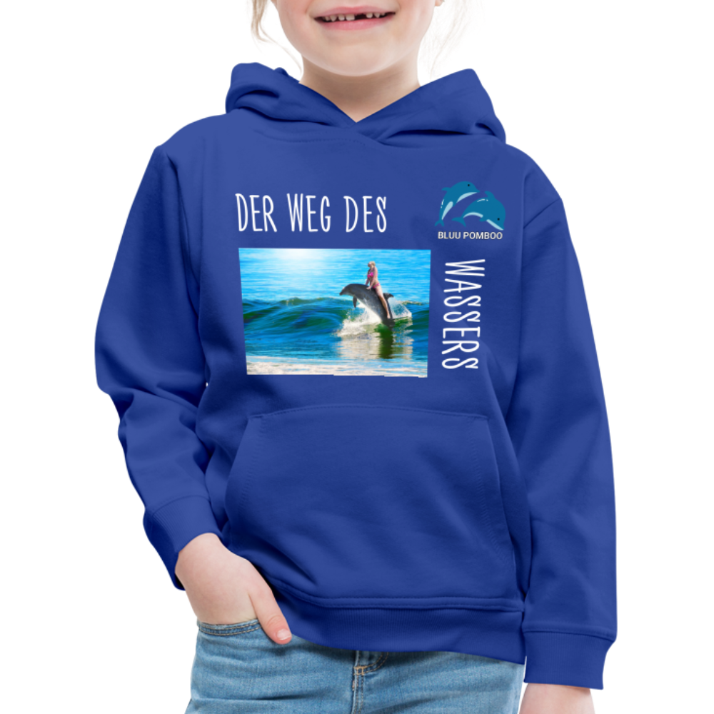 BLUU POMBOO Kinder Premium Hoodie - Royalblau