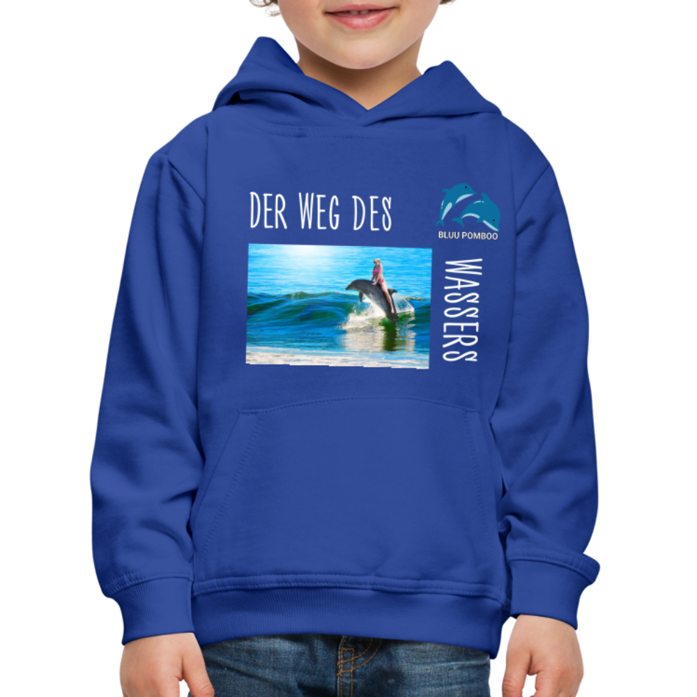 BLUU POMBOO Kinder Premium Hoodie - Royalblau