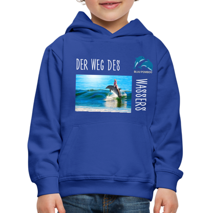 BLUU POMBOO Kinder Premium Hoodie - Royalblau