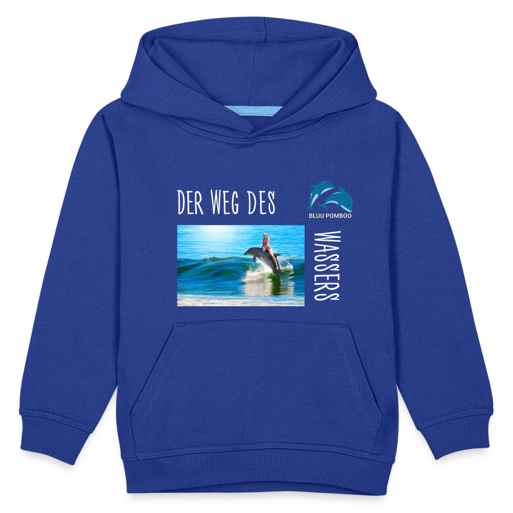 BLUU POMBOO Kinder Premium Hoodie - Royalblau