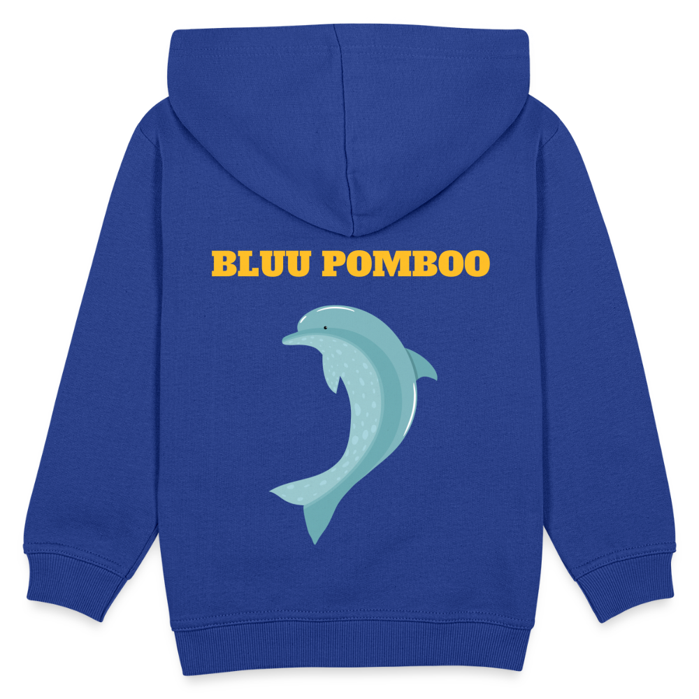 BLUU POMBOO Kinder Premium Hoodie - Royalblau