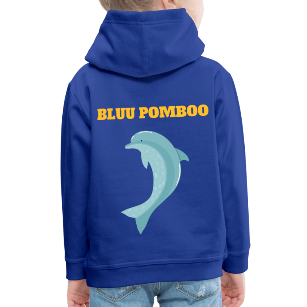 BLUU POMBOO Kinder Premium Hoodie - Royalblau