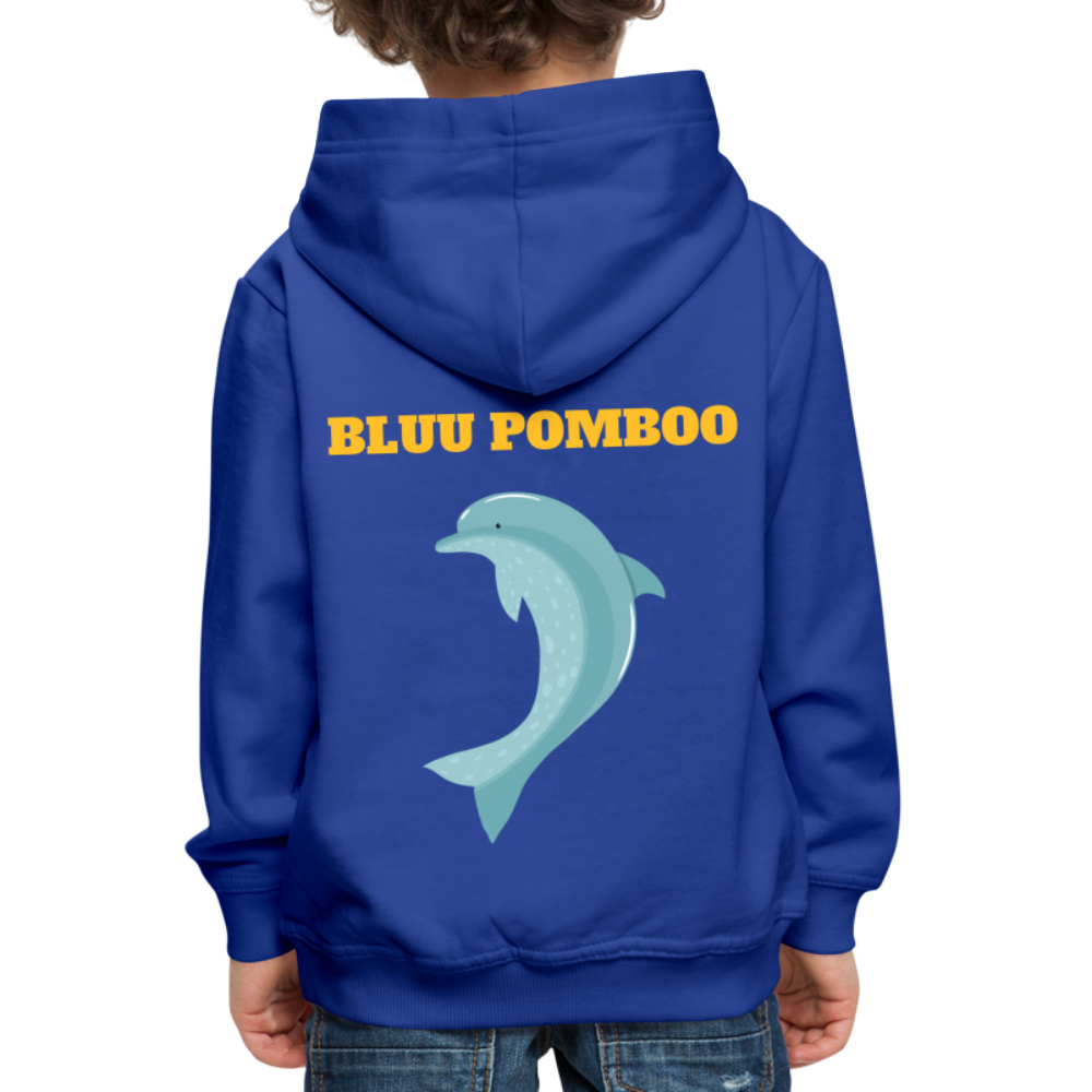 BLUU POMBOO Kinder Premium Hoodie - Royalblau