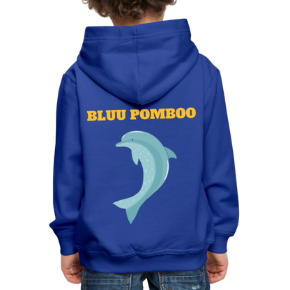 BLUU POMBOO Kinder Premium Hoodie - Royalblau