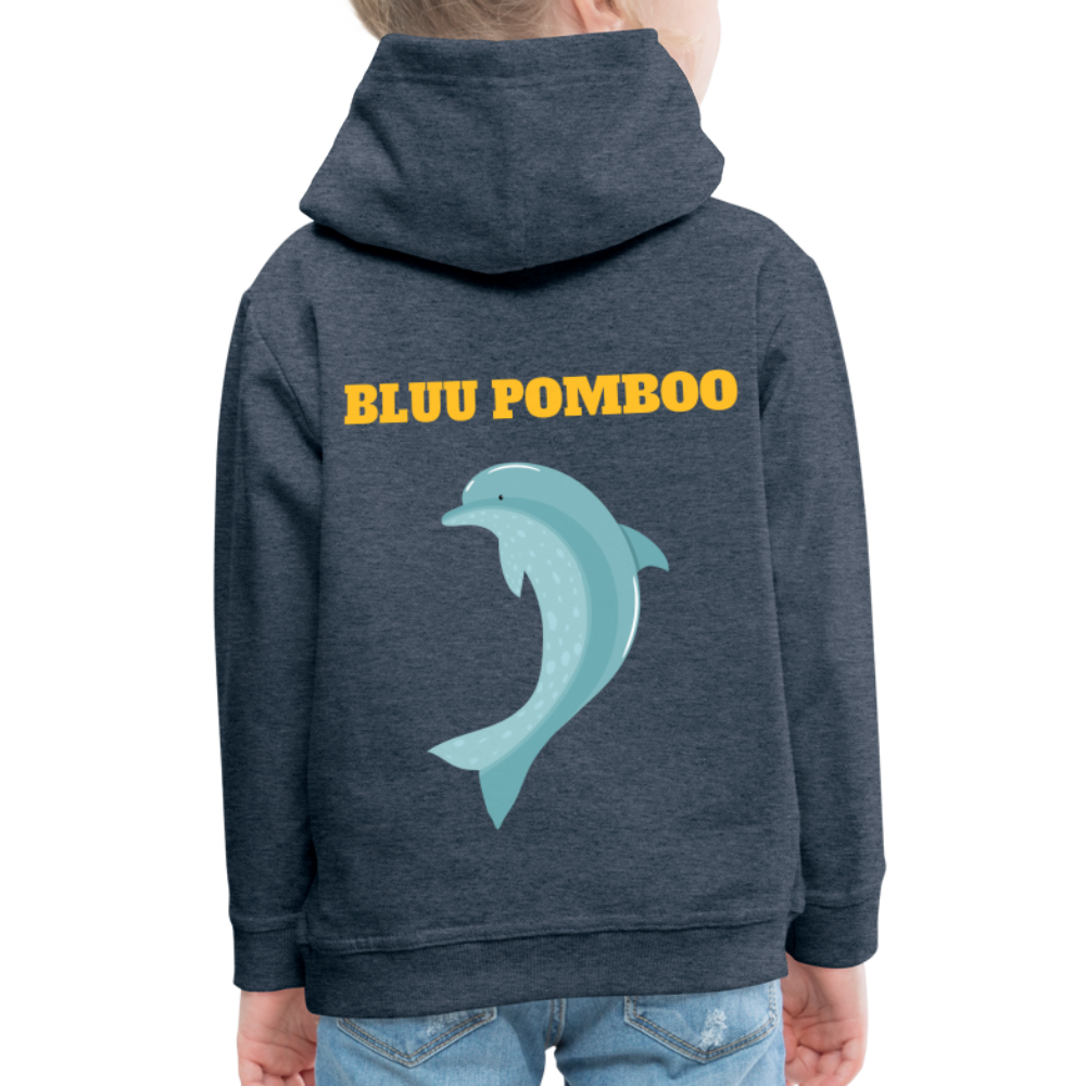 BLUU POMBOO Kinder Premium Hoodie - Jeansblau