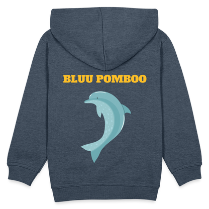 BLUU POMBOO Kinder Premium Hoodie - Jeansblau