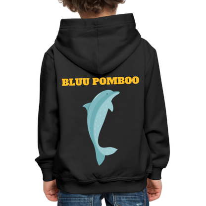 BLUU POMBOO Kinder Premium Hoodie - Schwarz