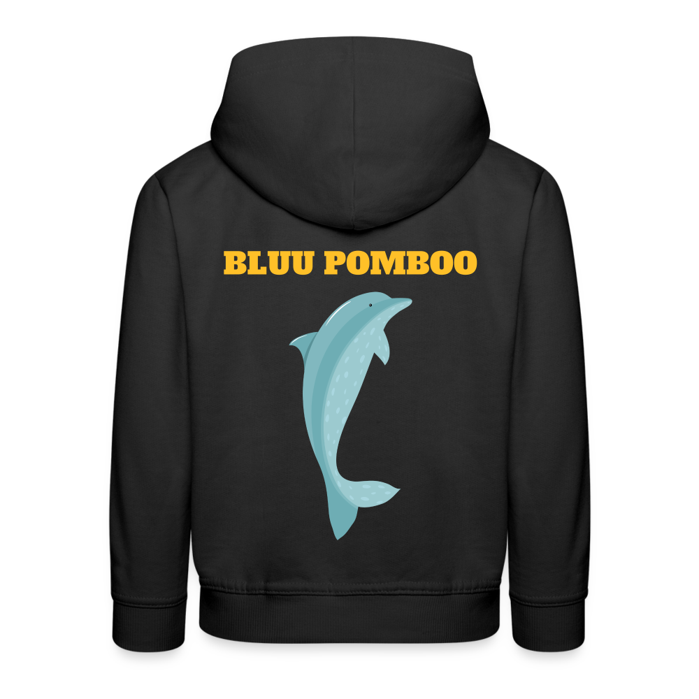 BLUU POMBOO Kinder Premium Hoodie - Schwarz