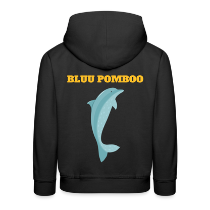 BLUU POMBOO Kinder Premium Hoodie - Schwarz