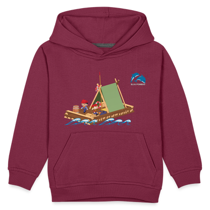 BLUU POMBOO Kinder Premium Hoodie - Bordeaux