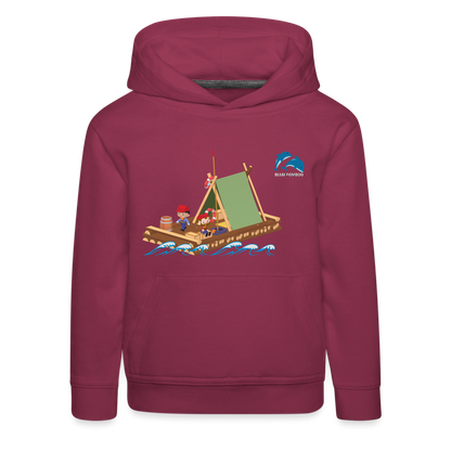 BLUU POMBOO Kinder Premium Hoodie - Bordeaux