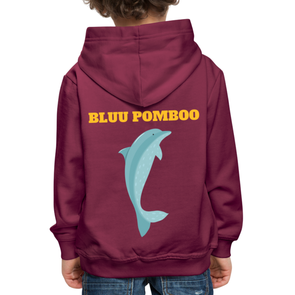 BLUU POMBOO Kinder Premium Hoodie - Bordeaux