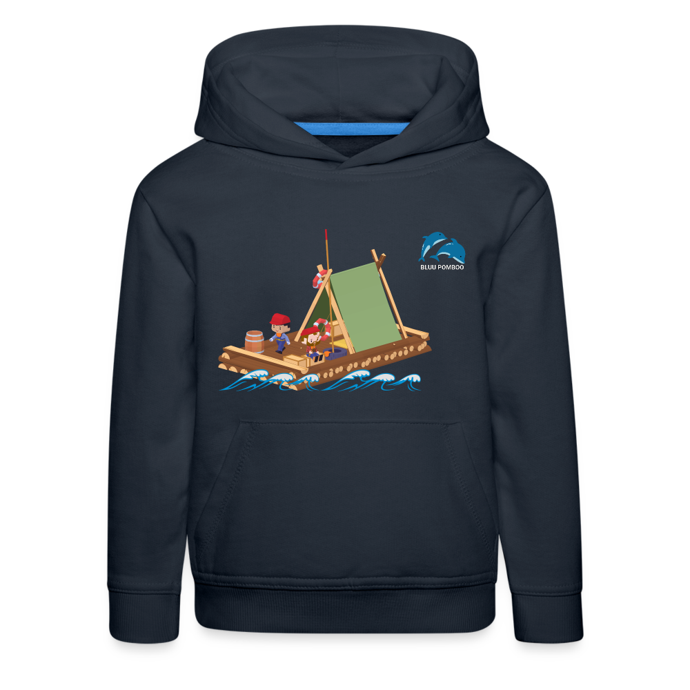 BLUU POMBOO Kinder Premium Hoodie - Navy