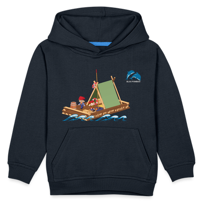 BLUU POMBOO Kinder Premium Hoodie - Navy