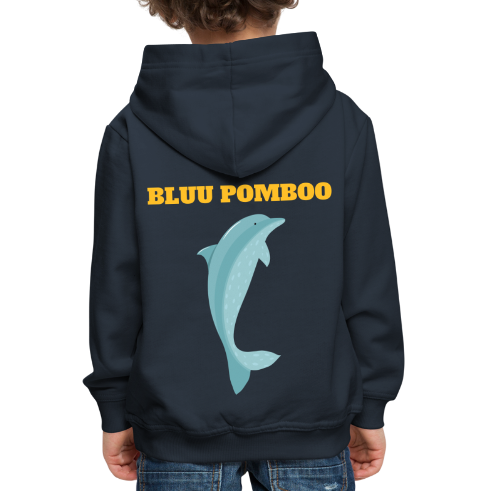 BLUU POMBOO Kinder Premium Hoodie - Navy