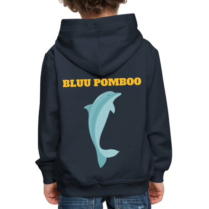 BLUU POMBOO Kinder Premium Hoodie - Navy