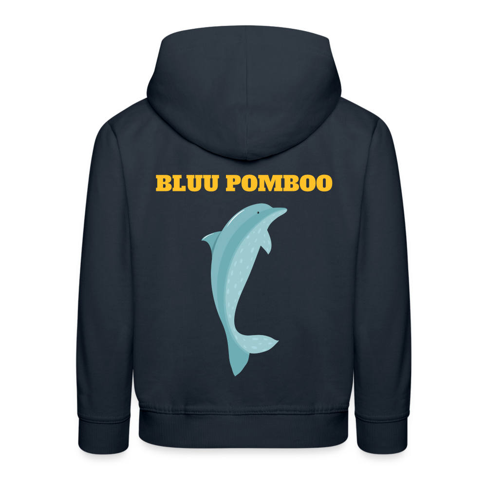 BLUU POMBOO Kinder Premium Hoodie - Navy