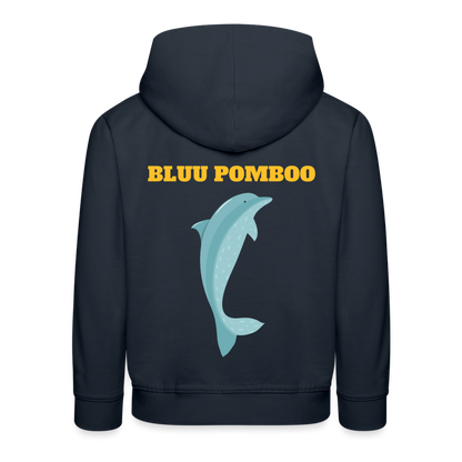 BLUU POMBOO Kinder Premium Hoodie - Navy