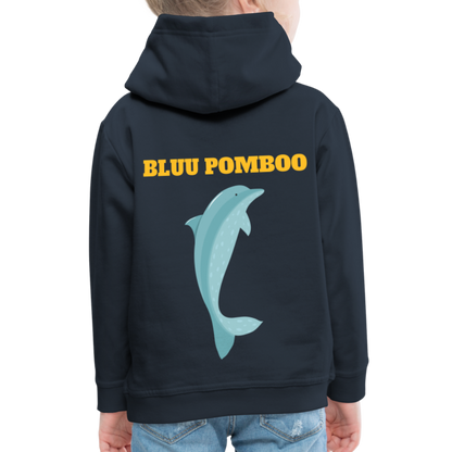 BLUU POMBOO Kinder Premium Hoodie - Navy