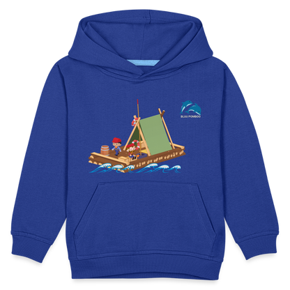 BLUU POMBOO Kinder Premium Hoodie - Royalblau