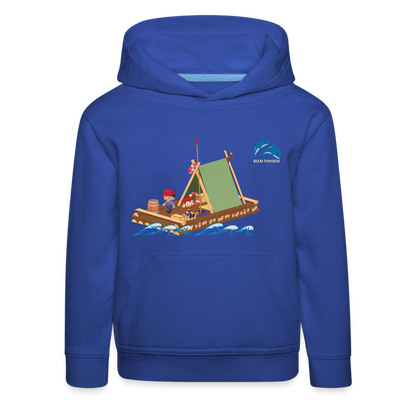 BLUU POMBOO Kinder Premium Hoodie - Royalblau