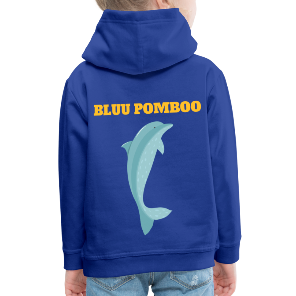 BLUU POMBOO Kinder Premium Hoodie - Royalblau