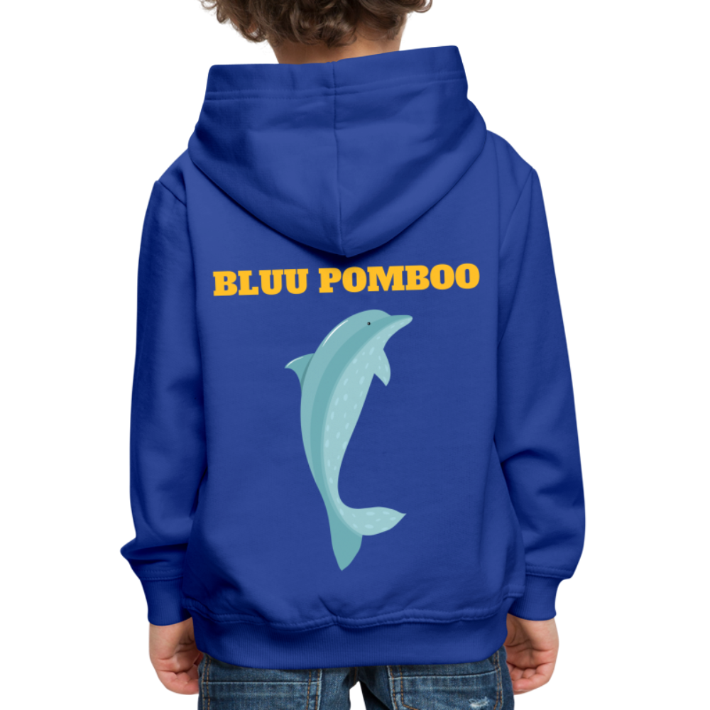 BLUU POMBOO Kinder Premium Hoodie - Royalblau