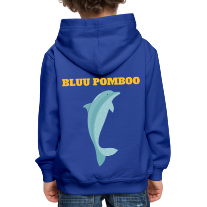 BLUU POMBOO Kinder Premium Hoodie - Royalblau