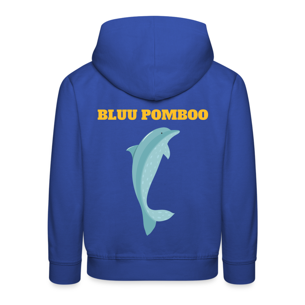 BLUU POMBOO Kinder Premium Hoodie - Royalblau