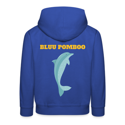 BLUU POMBOO Kinder Premium Hoodie - Royalblau