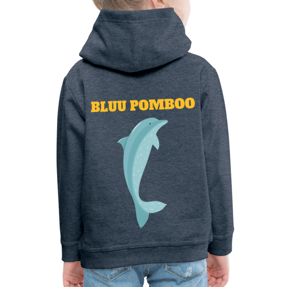 BLUU POMBOO Kinder Premium Hoodie - Jeansblau