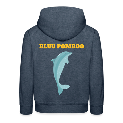 BLUU POMBOO Kinder Premium Hoodie - Jeansblau