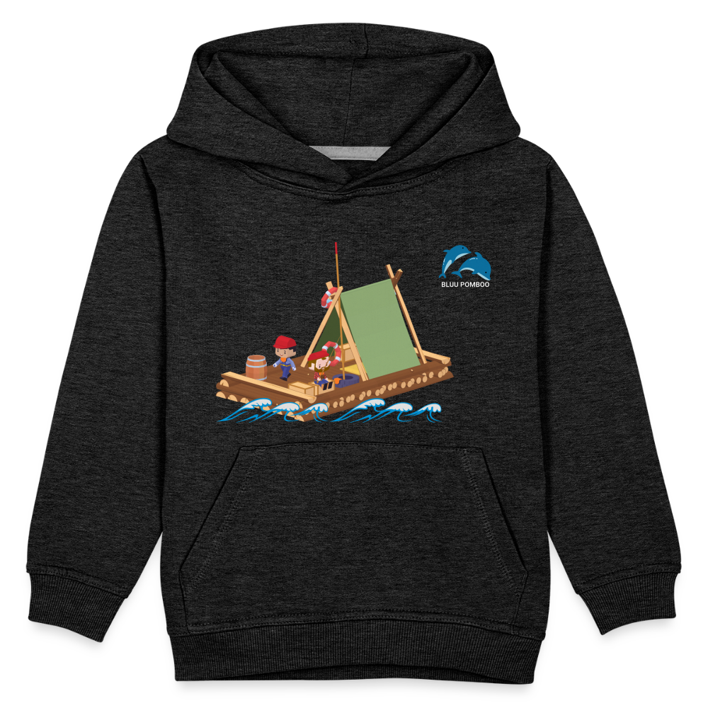 BLUU POMBOO Kinder Premium Hoodie - Anthrazit