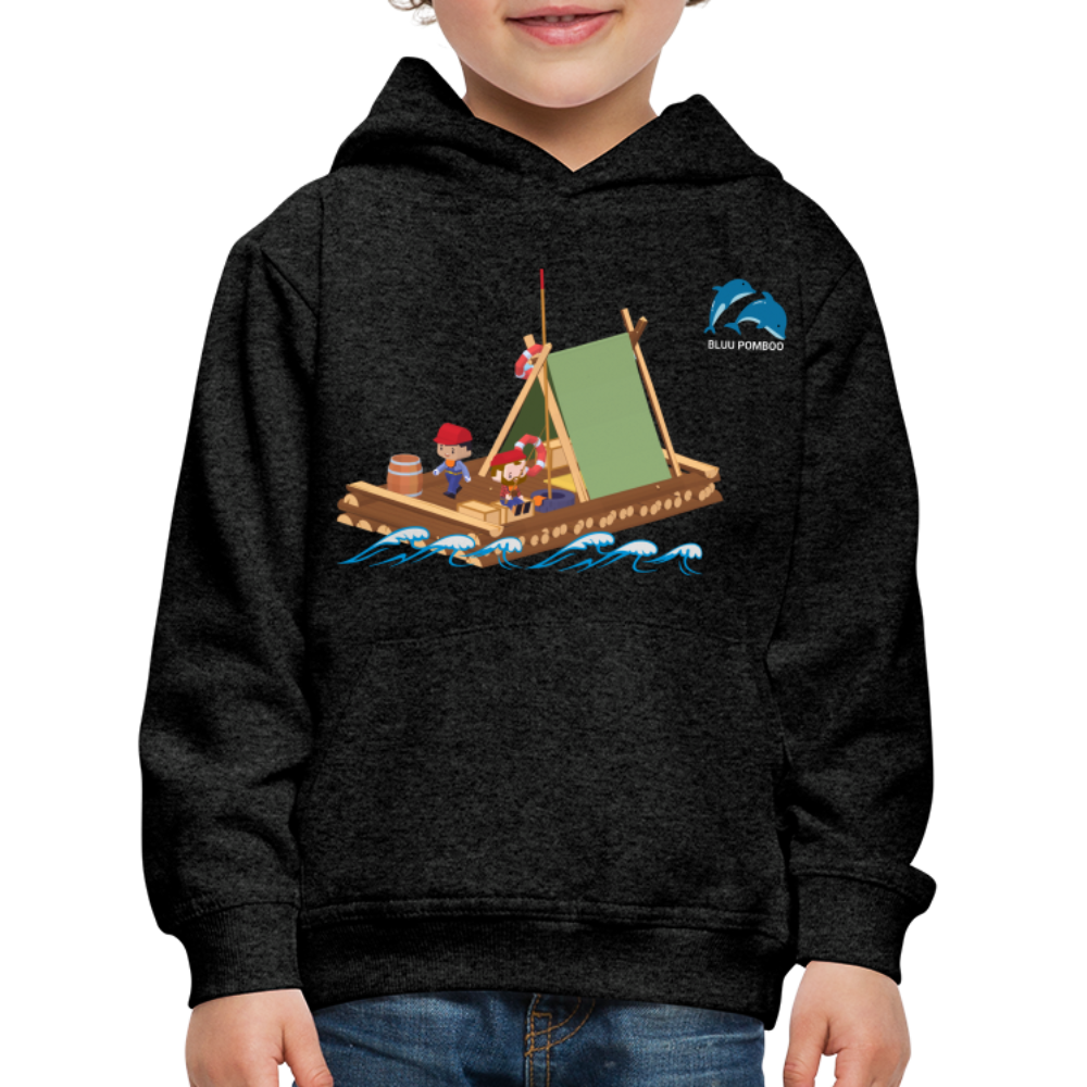 BLUU POMBOO Kinder Premium Hoodie - Anthrazit