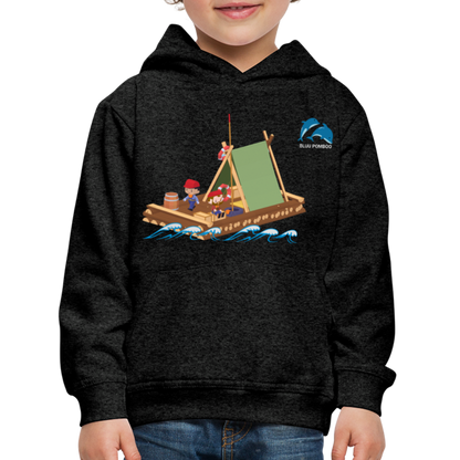 BLUU POMBOO Kinder Premium Hoodie - Anthrazit