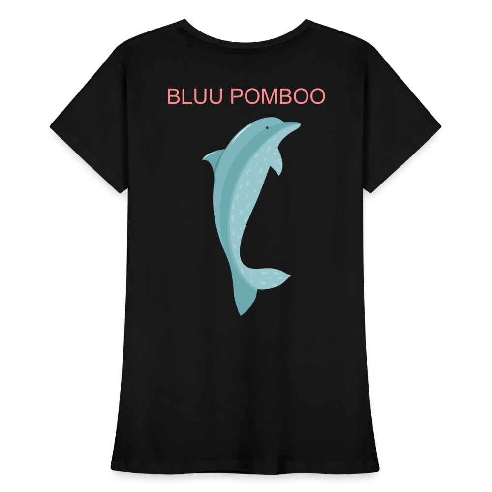 BLUU POMBOO Frauen Premium Bio T-Shirt - Schwarz