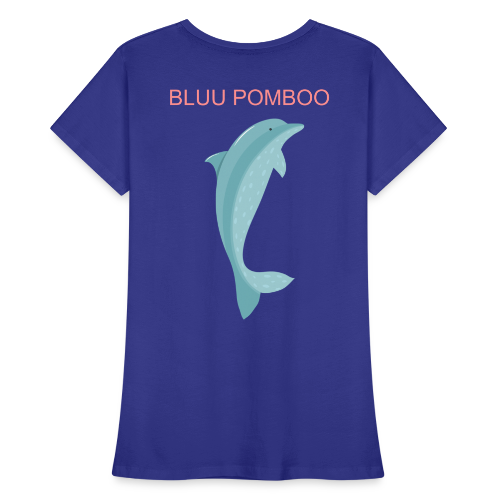 BLUU POMBOO Frauen Premium Bio T-Shirt - Königsblau