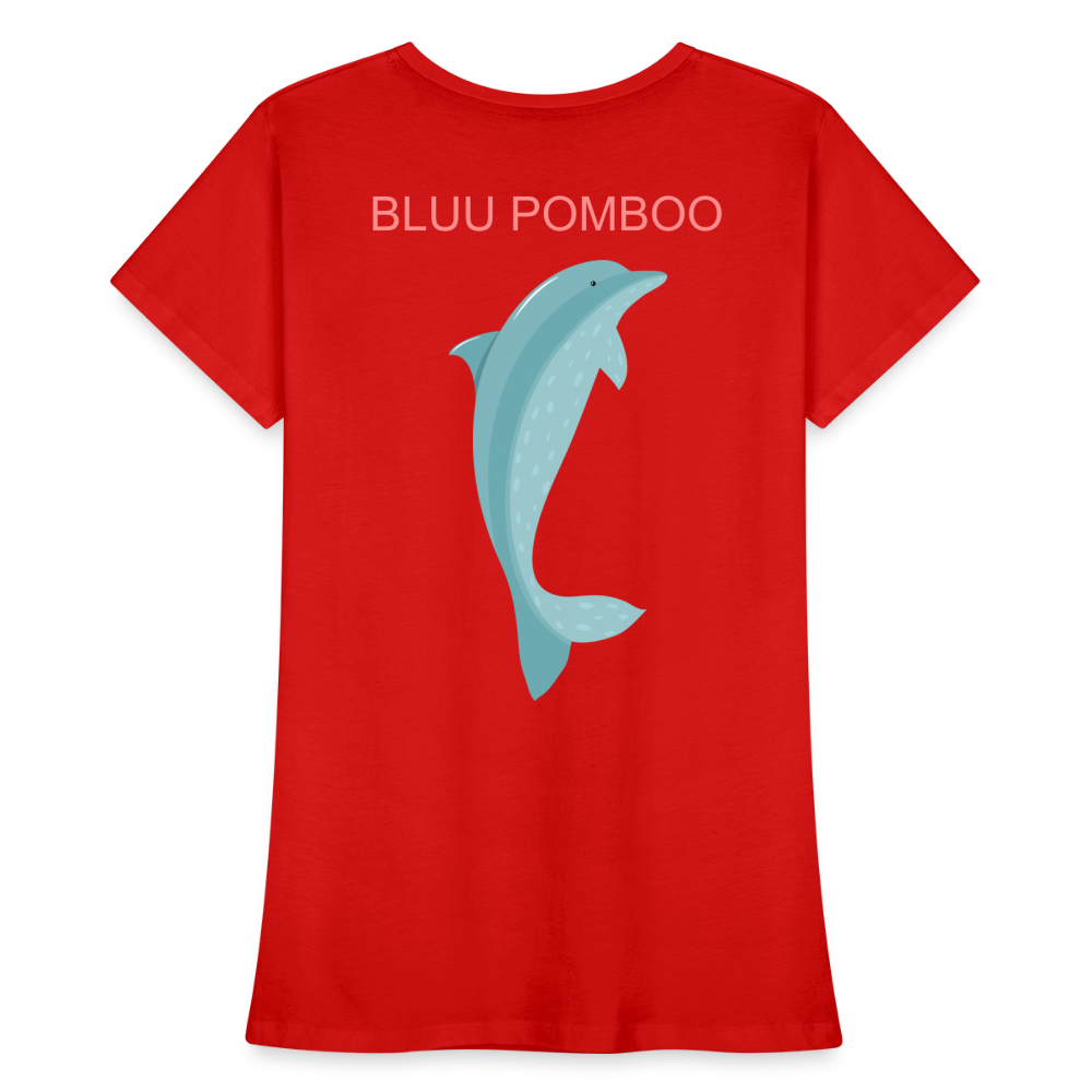 BLUU POMBOO Frauen Premium Bio T-Shirt - Rot