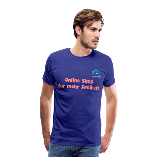 BLUU POMBOO Männer Premium T-Shirt - Königsblau