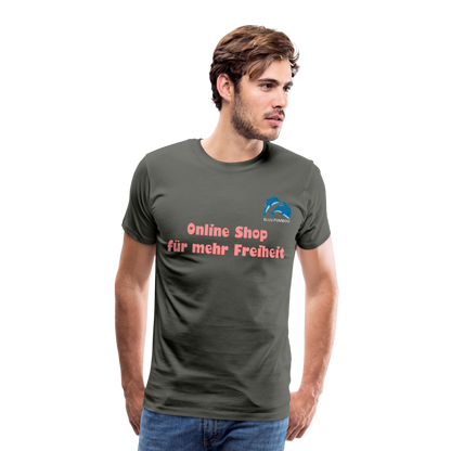 BLUU POMBOO Männer Premium T-Shirt - Asphalt