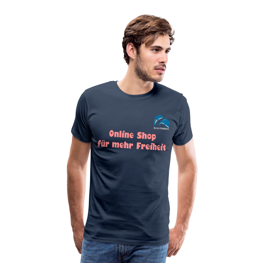 BLUU POMBOO Männer Premium T-Shirt - Navy