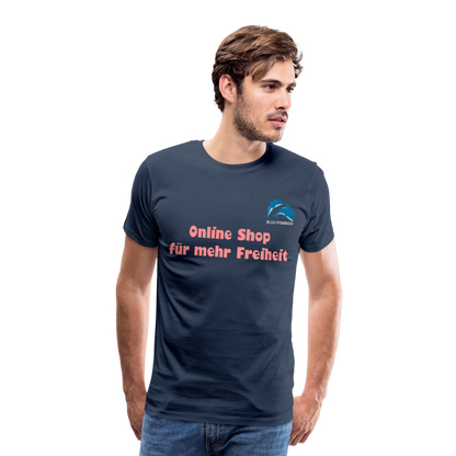 BLUU POMBOO Männer Premium T-Shirt - Navy