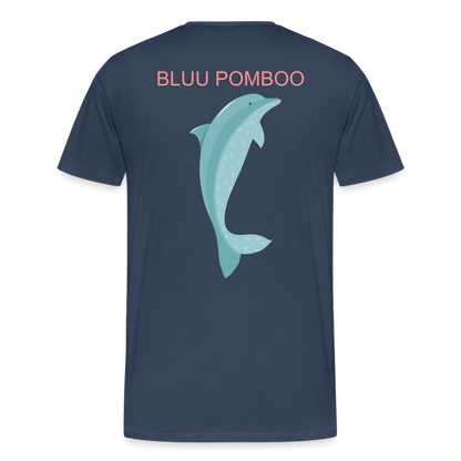 BLUU POMBOO Männer Premium T-Shirt - Navy