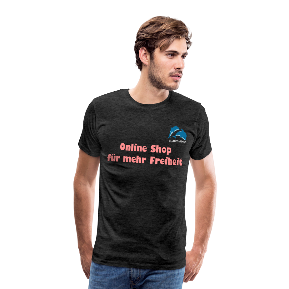 BLUU POMBOO Männer Premium T-Shirt - Anthrazit