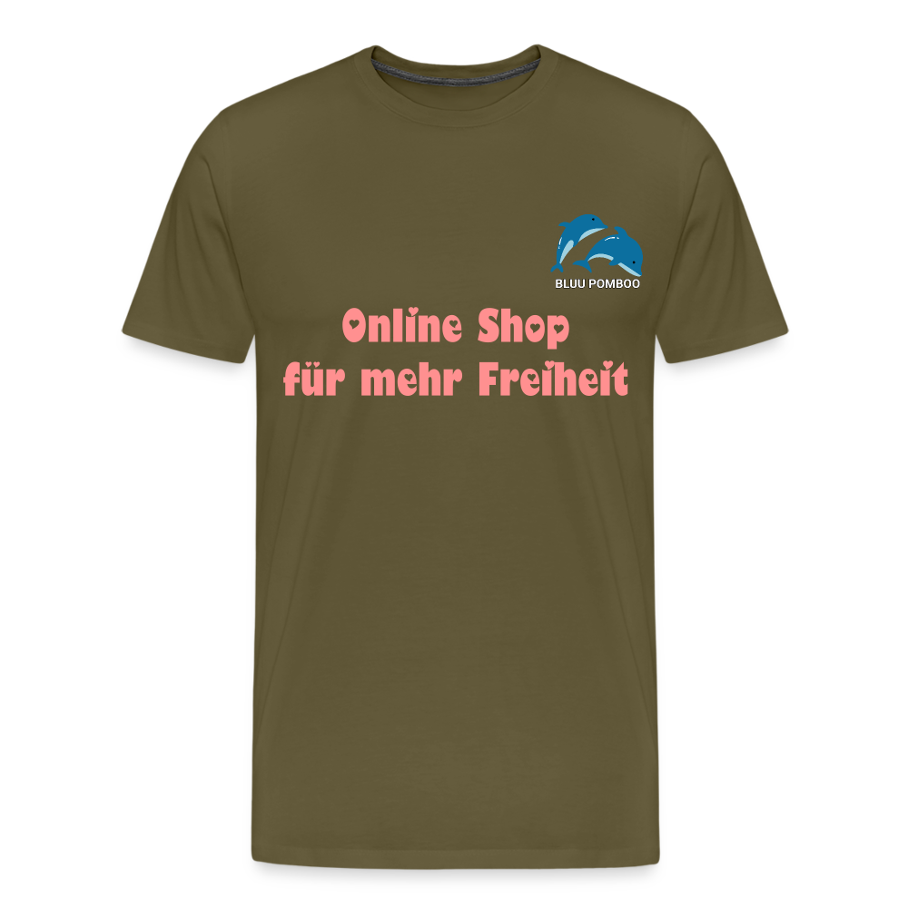 BLUU POMBOO Männer Premium T-Shirt - Khaki