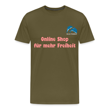 BLUU POMBOO Männer Premium T-Shirt - Khaki